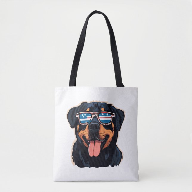 Rottweiler Puppy Tote Bag (Front)