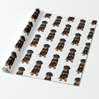 Rottweiler Puppy Wrapping Paper
