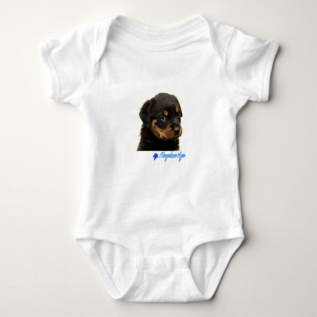 Rottweiler PuppyT-Shirt Rottweiler baby outfit  Bodysuit (Front)
