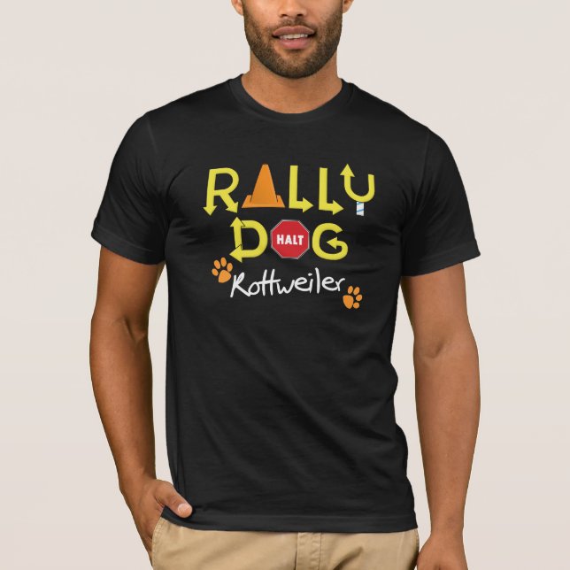 Rottweiler Rally Dog T-Shirt (Front)