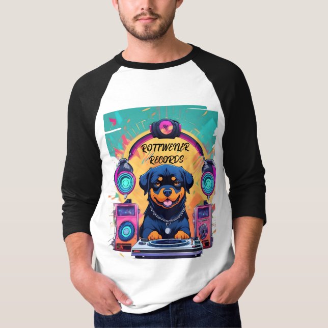 ROTTWEILER RECORDS TWO TONE LONG SLEEVE 1 T-Shirt (Front)