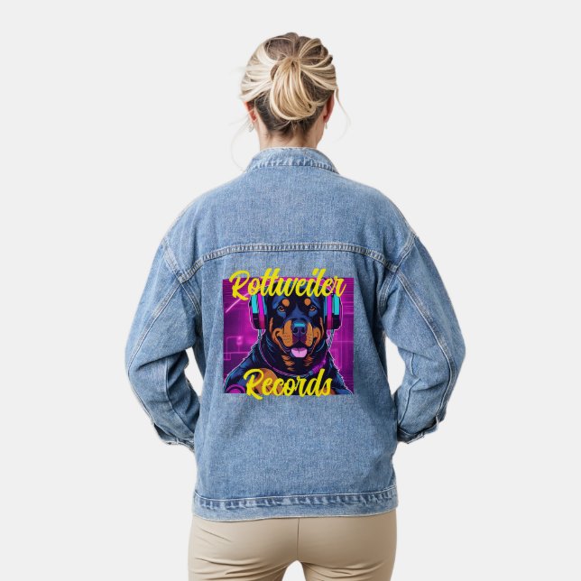 Rottweiler Records - Women's Denim Jacket (Model)