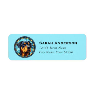 Rottweiler Return Address Labels