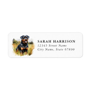 Rottweiler Return Address Labels