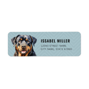 Rottweiler Return Address Labels