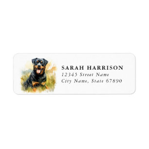 Rottweiler Return Address Labels