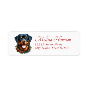 Rottweiler Return Address Labels