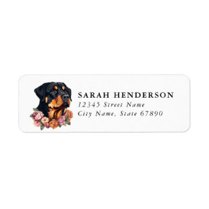 Rottweiler Return Address Labels