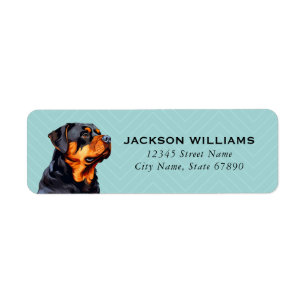 Rottweiler Return Address Labels