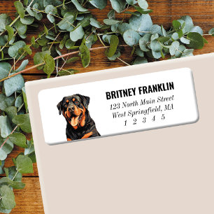 Rottweiler Return Address Labels