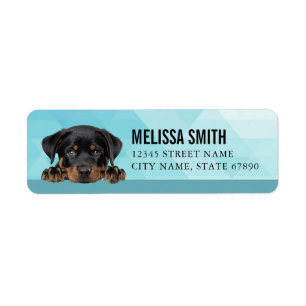Rottweiler Return Address Labels