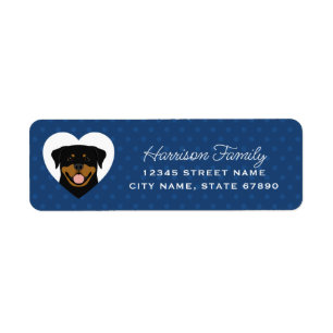 Rottweiler Return Address Labels