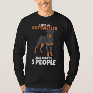 Rottweiler Rottie I Like Love Dog T-Shirt