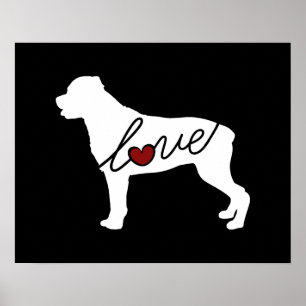Rottweiler (Rottie) Love Poster