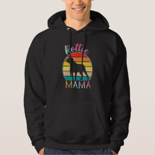 Rottweiler Rottie Mama Colourful Vintage Retro Sun Hoodie
