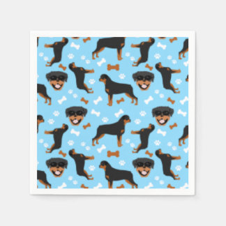 Rottweiler Rotties Dog Pattern Napkin