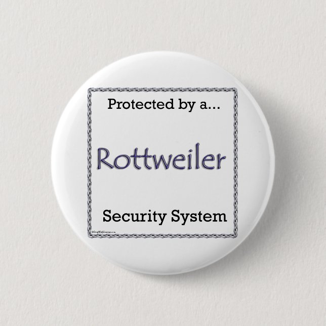 Rottweiler Security System - Button (Front)