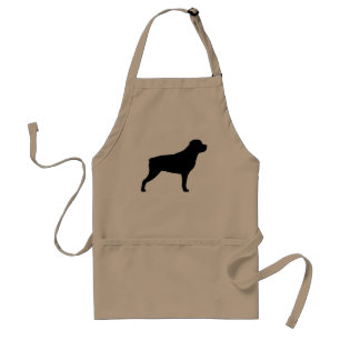 Rottweiler Silhouette Standard Apron