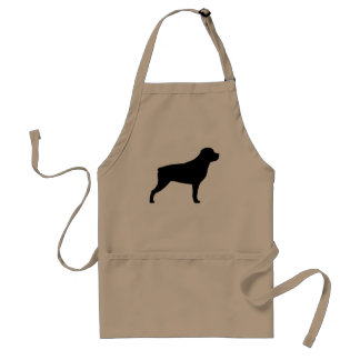 Rottweiler Silhouette Standard Apron