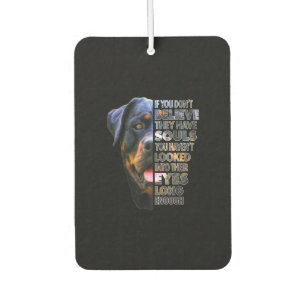 Rottweiler Soul I Love Rotties Dog Lover Car Air Freshener