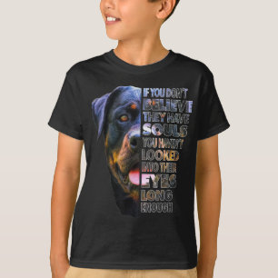 Rottweiler Soul I Love Rotties Dog Lover T-Shirt