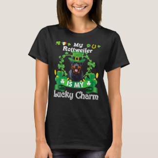 Rottweiler St Patrick S Day Irish Dog Lover T-Shirt