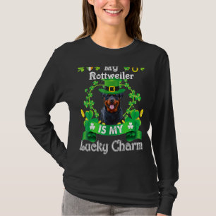 Rottweiler St Patrick S Day Irish Funny Dog Lover T-Shirt