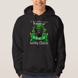Rottweiler St Patrick's Day Irish Funny Dog Hoodie