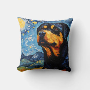 Rottweiler Starry Night Cushion