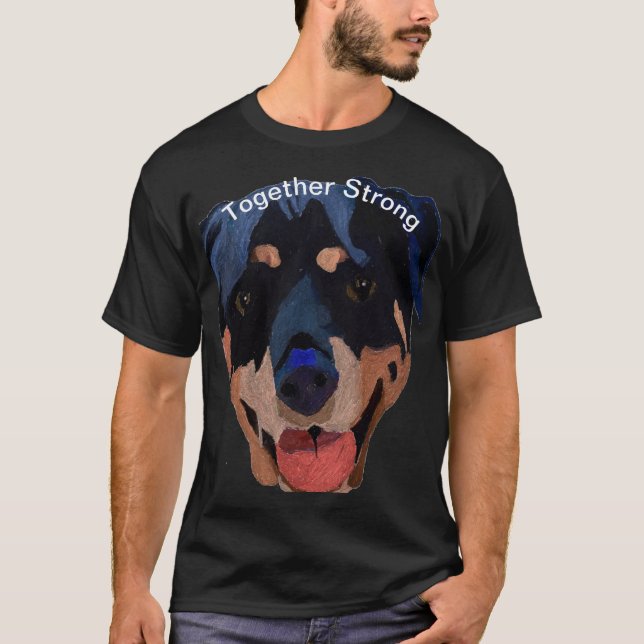 Rottweiler Strong Confident Hopeful T-Shirt (Front)