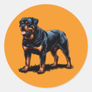 Rottweiler Stunning Dog Art Sticker
