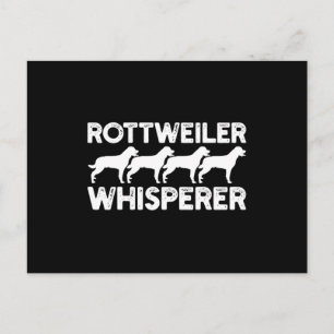 Rottweiler T-Shirt Announcement Postcard