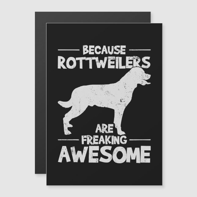 Rottweiler T-Shirt Copy Magnetic Invitation (Front/Back)