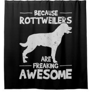 Rottweiler T-Shirt Copy Shower Curtain