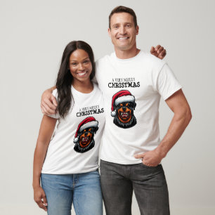 ROTTWEILER T-SHIRT FOR CHRISTMAS