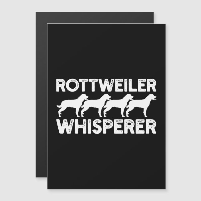 Rottweiler T-Shirt Magnetic Invitation (Front/Back)