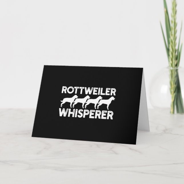 Rottweiler T-Shirt Thank You Card (Front)