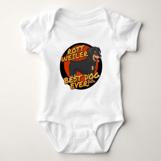 Rottweiler - the best dog ever! baby bodysuit