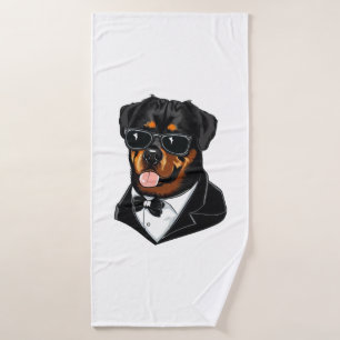 Rottweiler The Bodyguard Bath Towel