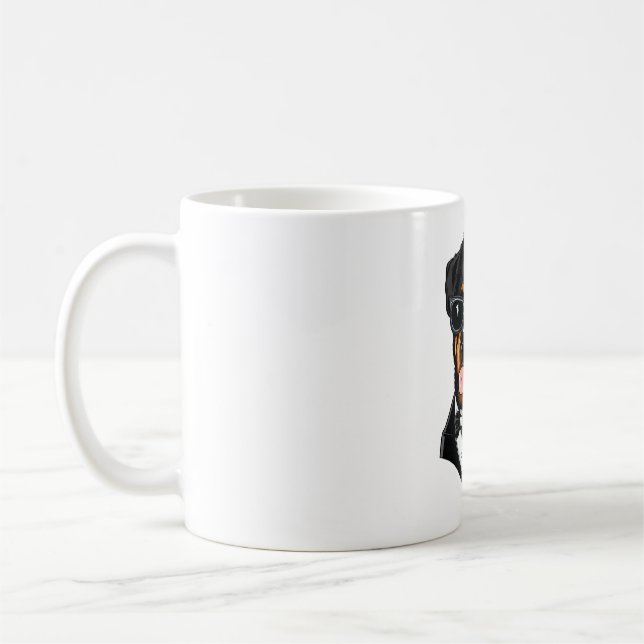 Rottweiler The Bodyguard Coffee Mug (Left)