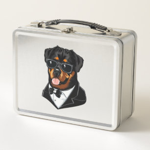 Rottweiler The Bodyguard Metal Lunch Box