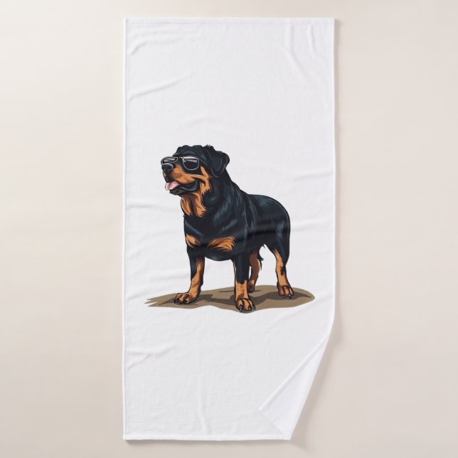 Rottweiler The Explorer Bath Towel (Bath Towel)