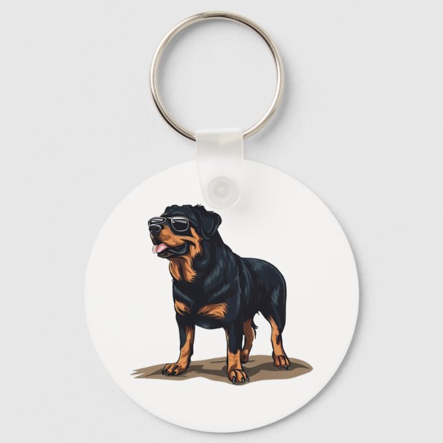 Rottweiler The Explorer Key Ring (Front)