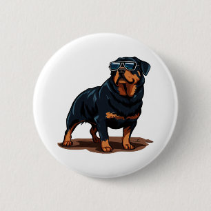 Rottweiler The Gent 6 Cm Round Badge