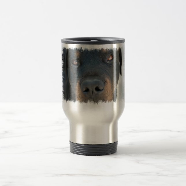 Rottweiler Travel Mug (Center)
