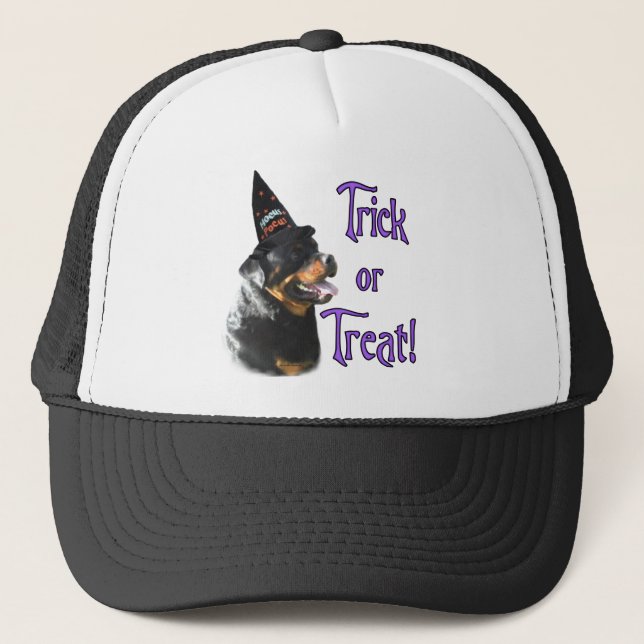 Rottweiler Trick Trucker Hat (Front)