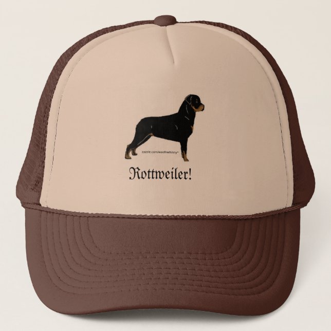 Rottweiler Trucker Hat (Front)