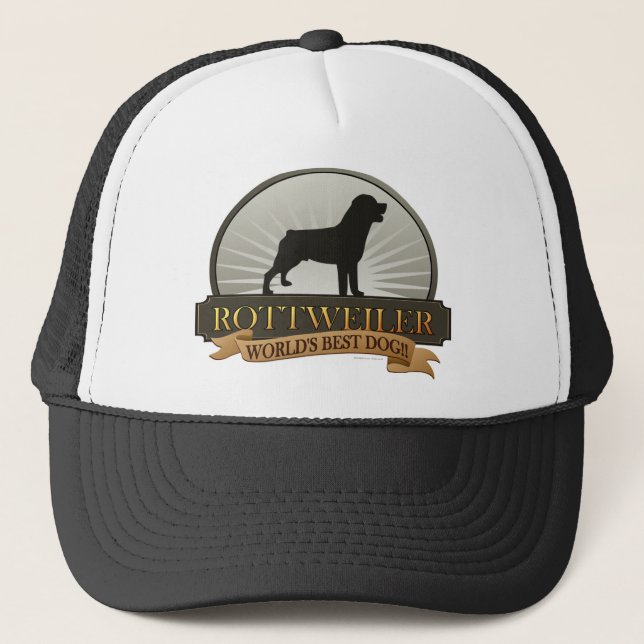 Rottweiler Trucker Hat (Front)