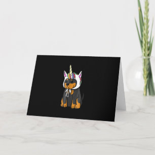 Rottweiler Unicorn Dog Thank You Card