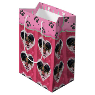 Rottweiler Valentine's Day Medium Gift Bag